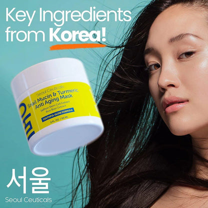 Snail Mucin & Turmeric Anti Aging Mask