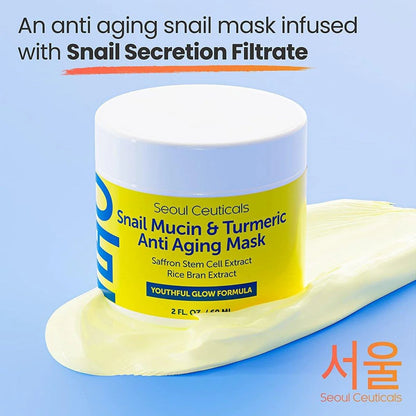 Snail Mucin & Turmeric Anti Aging Mask