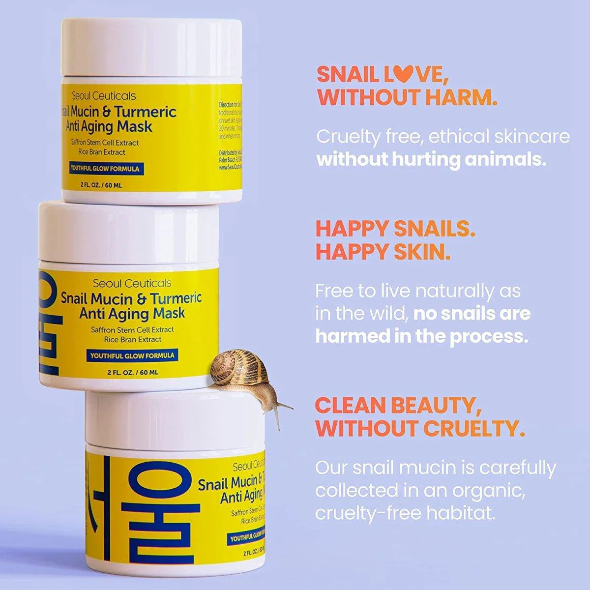 Snail Mucin & Turmeric Anti Aging Mask